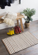 Stone Braided Stripe Rug 2x 3 ft
