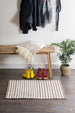 Stone Braided Stripe Rug 2x 3 ft