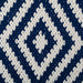 Navy Large Diamond Rug 2x3ft