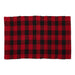 Red & Black Buffalo Check Rag Rug 2x3 ft