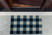 Navy & White Buffalo Check  Doormat
