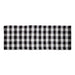 Black & White Buffalo Check Rag Rug 2Ft 3Inx6Ft