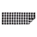 Black & White Buffalo Check Rag Rug 2Ft 3Inx6Ft