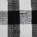 Black & White Buffalo Check Rag Rug 2Ft 3Inx6Ft