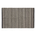 Black Dobby Stripe Hand-Loomed Rug 2X3 Ft