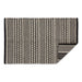 Black Dobby Stripe Hand-Loomed Rug 2X3 Ft