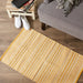 Honey Gold Dobby Stripe Hand-Loomed Rug 2X3 Ft