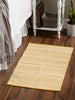 Honey Gold Dobby Stripe Hand-Loomed Rug 2X3 Ft