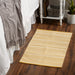 Honey Gold Dobby Stripe Hand-Loomed Rug 2X3 Ft
