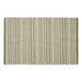 Artichoke Green Dobby Stripe Hand-Loomed Rug 2X3 Ft