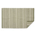 Artichoke Green Dobby Stripe Hand-Loomed Rug 2X3 Ft
