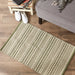 Artichoke Green Dobby Stripe Hand-Loomed Rug 2X3 Ft