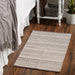 Gray Dobby Stripe Hand-Loomed Rug 2X3 Ft