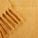 Honey Gold & Off White 2-Tone Ribbed Rug 2X3 Ft