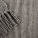 Gray & Off White 2-Tone Ribbed Rug 2Ft 6Inx6Ft