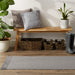 Gray & Off White 2-Tone Ribbed Rug 2Ft 6Inx6Ft
