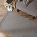 Gray & Off White 2-Tone Ribbed Rug 2Ft 6Inx6Ft