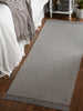 Gray & Off White 2-Tone Ribbed Rug 2Ft 6Inx6Ft