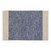 French Blue Variegated Border Hand-Loomed Rug 2X3 Ft