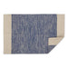 French Blue Variegated Border Hand-Loomed Rug 2X3 Ft