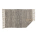 Gray Textured Dobby Hand-Loomed Rug 2X3 Ft