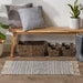 Gray Textured Dobby Hand-Loomed Rug 2X3 Ft