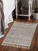 Gray Textured Dobby Hand-Loomed Rug 2X3 Ft