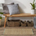 Artichoke With Natural Jute Chevron Hand-Loomed Rug 2X3 Ft