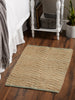Artichoke With Natural Jute Chevron Hand-Loomed Rug 2X3 Ft