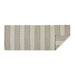 Brown Variegated Stripe Recycled Yarn Floor Runner 2Ft 3In X 6Ft