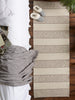 Brown Variegated Stripe Recycled Yarn Floor Runner 2Ft 3In X 6Ft