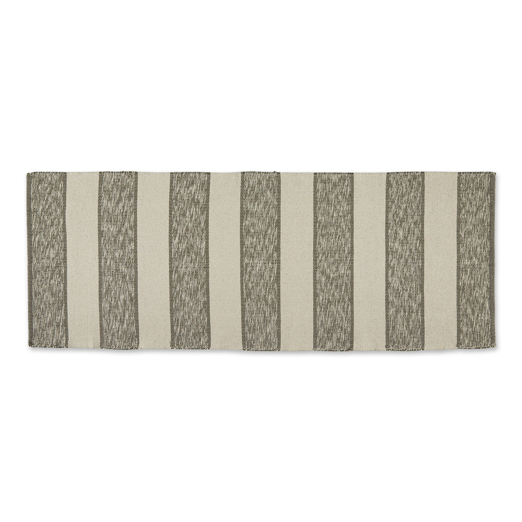 Artichoke Variegated Stripe Recycled Yarn Floor Runner 2Ft 3In X 6Ft