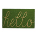 Green Apple Hello Doormat