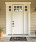 Welcome Scroll Rubber Doormat
