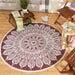 Blackberry Sunflower Outdoor Rug 5 Ft Round