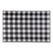 Black & White Buffalo Check Outdoor Rug 4X6 Ft