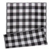 Black & White Buffalo Check Outdoor Rug 4X6 Ft