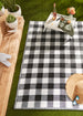 Black & White Buffalo Check Outdoor Rug 4X6 Ft