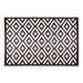 Black & White Mesa Outdoor Rug 4X6 Ft