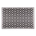 Black & White Mesa Outdoor Rug 4X6 Ft