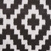 Black & White Mesa Outdoor Rug 4X6 Ft