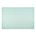 Aqua & White Mesa Outdoor Rug 4X6 Ft
