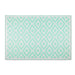 Aqua & White Mesa Outdoor Rug 4X6 Ft