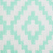 Aqua & White Mesa Outdoor Rug 4X6 Ft
