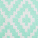 Aqua & White Mesa Outdoor Rug 4X6 Ft