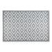 Gray & White Mesa Outdoor Rug 4X6 Ft