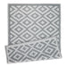 Gray & White Mesa Outdoor Rug 4X6 Ft