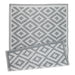 Gray & White Mesa Outdoor Rug 4X6 Ft
