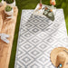 Gray & White Mesa Outdoor Rug 4X6 Ft