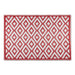 Rust & White Mesa Outdoor Rug 4X6 Ft